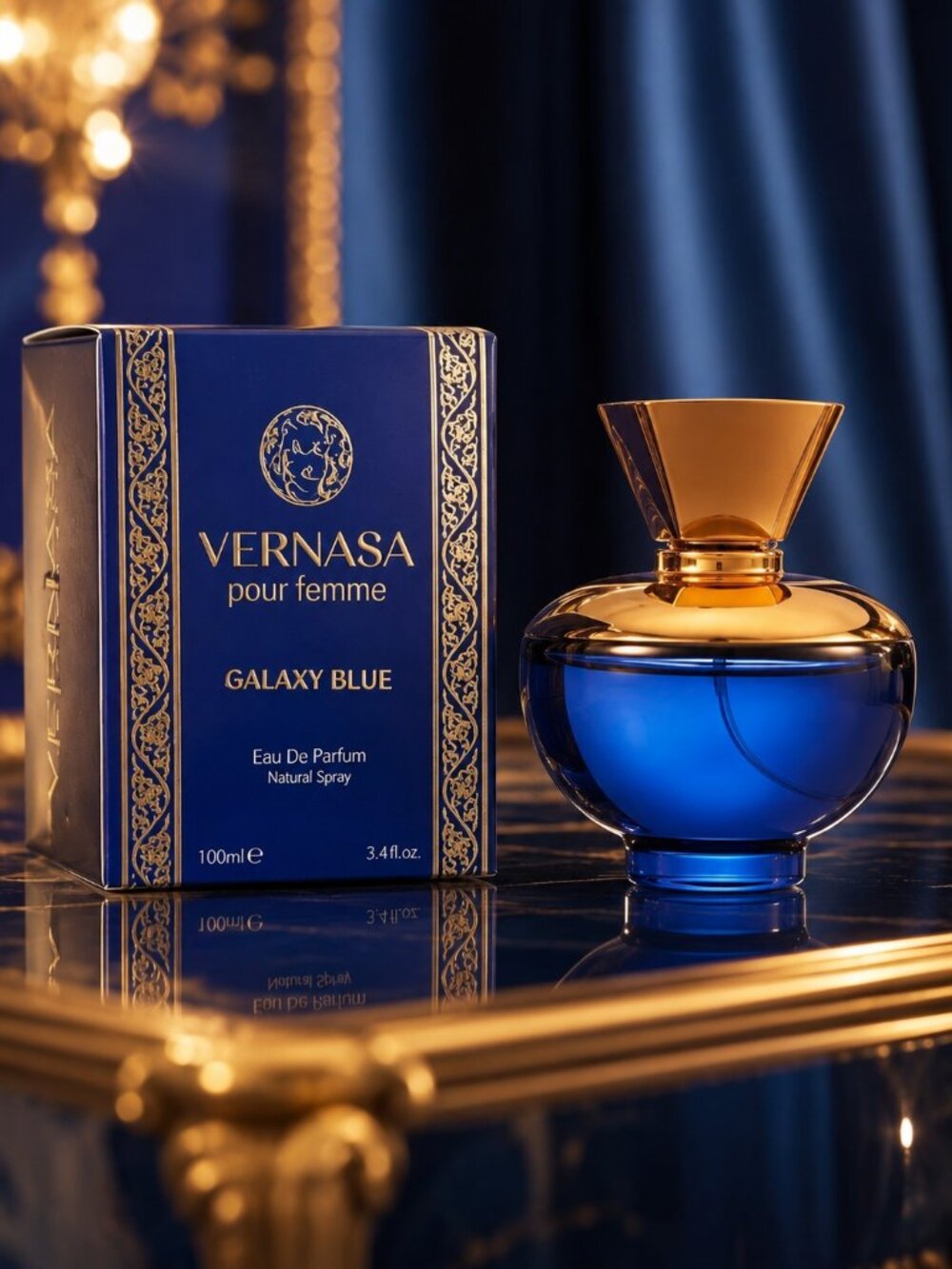 VERNASA GALAXY BLUE By Lovali Fragrances EDP For Woman 100ML 3.4 Fl,Oz